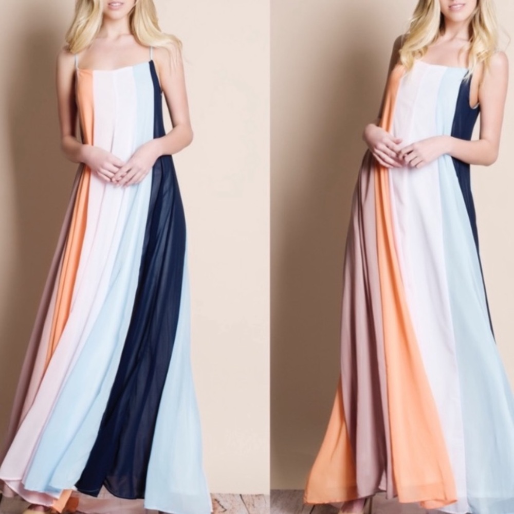 💕🌟New! Multicolored Colorblock Maxi💎 - Picture 3 of 5